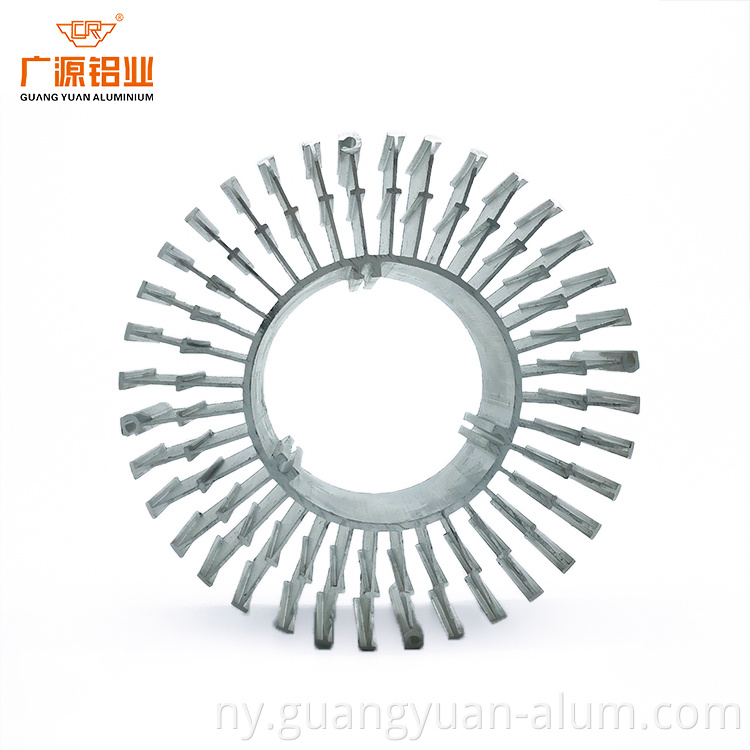 Guangyuan aluminium co., ltd aluminium otakamwa pansi amayamwa aluminink alminink guangyuan aluminum co., ltd Aluminum Extrusion Heat Sink Aluminum Extruded Profile Heatsink Aluminum